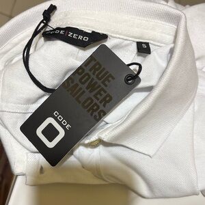 Code Zero White Polo Shirt
